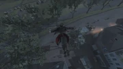 Haytham Kenway performing a Leap of Faith in Boston