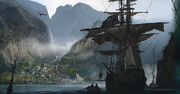 A concept art of Tortuga