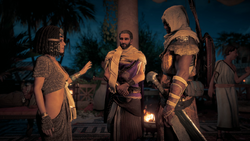 ACO-Bayek-rencontrant-Cleopatre