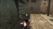 Altaïr assassinating the captain