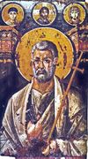 Saint Peter holding the Papal Staff