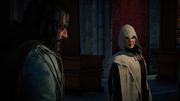 Bellec and Trenet discussing Arno