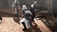 Ezio assassina il capitano dei Borgia.