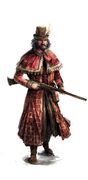 Concept art of a Byzantine Gunman