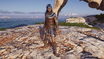 Kassandra wearing Odysseus' armor