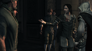 Ugo with Antonio and Ezio at the Palazzo della Seta