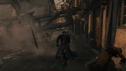 Shay Cormac running through Lisbon during the earthquake