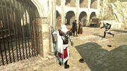 One of Ezio's recruits assassinating Silvestro