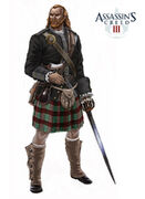 Concept art of the Highlander, by Pierre Bertin
