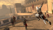 An Assassin attacking a Papal Guard near the Castel Sant'Angelo