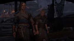 Ivarr arriving with Ceolbert, his protege