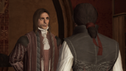 Giovanni giving Ezio a task