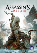 Connor wielding a tomahawk on the cover of Assassin's Creed III