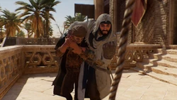 Basim about to hang Mas'ood