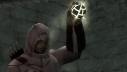 Altaïr wields the Apple in Limassol.