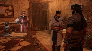 In der Wassermühle trifft Basim Roshan und Ali