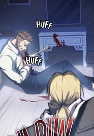 Edward finding the mortally wounded Hendrik