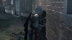 Ezio kissing Cristina