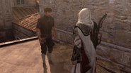 Ezio parla con il ladro.