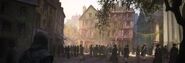 ACUnity strada di Parigi concept art