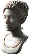 A bust depicting Aspasia