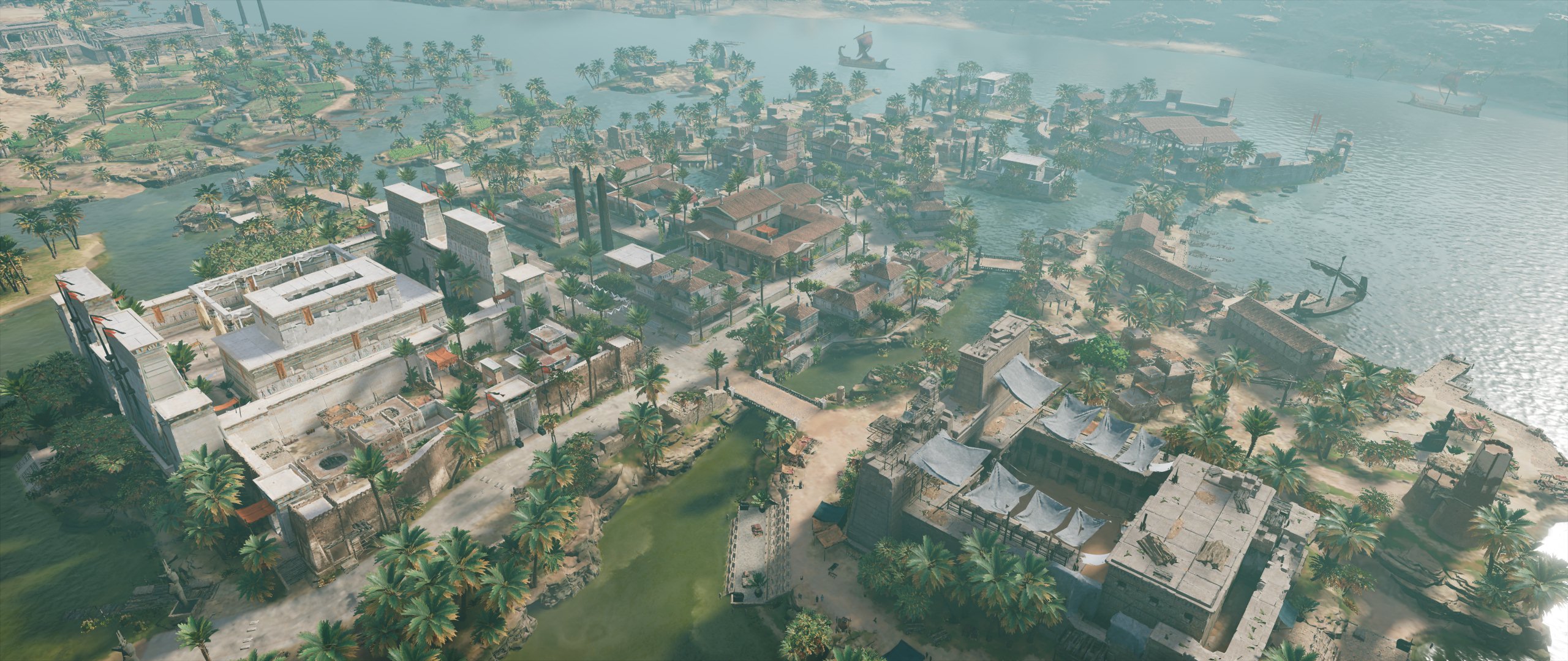 Assassin's Creed Origins - Bird's Eye View of Full Map