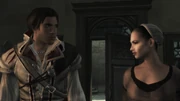 Annetta trayendo a Ezio a La Rosa Colta.