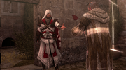 Ezio handing Egidio the money