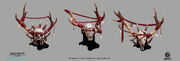 Concept art of The Mist's helmet (right)