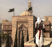 The madrasah's main gate