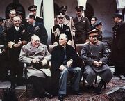 Churchill at the Yalta Conference