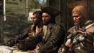 Hornigold, Thatch et Kenway à l'Old Avery