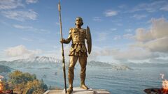 位于斯基罗斯的阿喀琉斯神庙外的阿喀琉斯的雕像