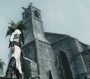 Altaïr cerca de la iglesia.