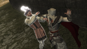 Ezio assassinating the target