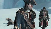 Shay and Haytham leaving the crippled Achilles