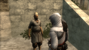 Altaïr speaking with the contact