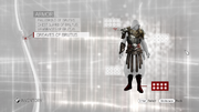 The Armor of Brutus in the Animus menu