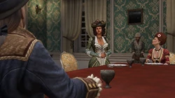 Philippe speaking with Aveline