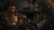 Vane e Edward discutono della morte di Barbanera.