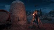 Kassandra with a torch