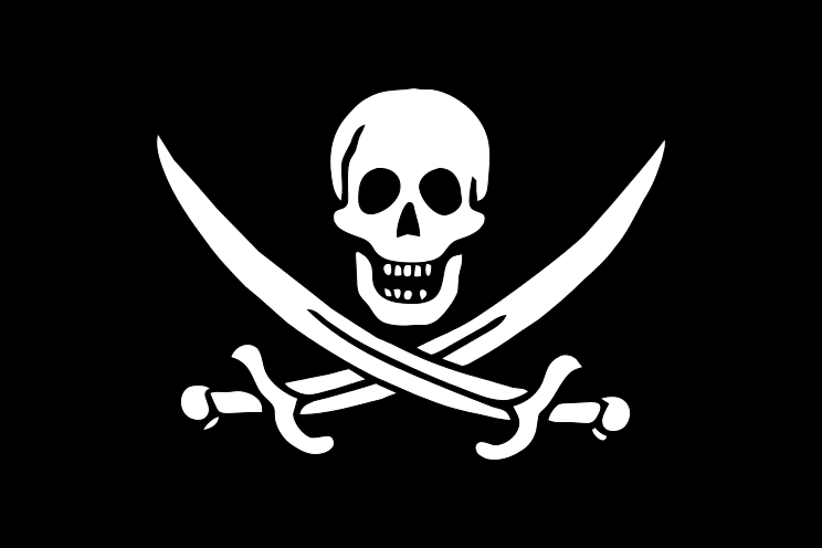 Drapeau Assassin's Creed 4 Black Flag Logo Pirate 50 x 60 cm