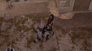 Ezio assassinating the second ambassador