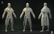 Clay renders of Robespierre