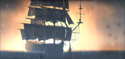 The Storm Fortress firing mortars against the Morrigan