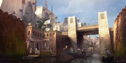 Concept Art of Memphis' canals