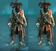 黑胡子的骇人彗星服装和威望服装