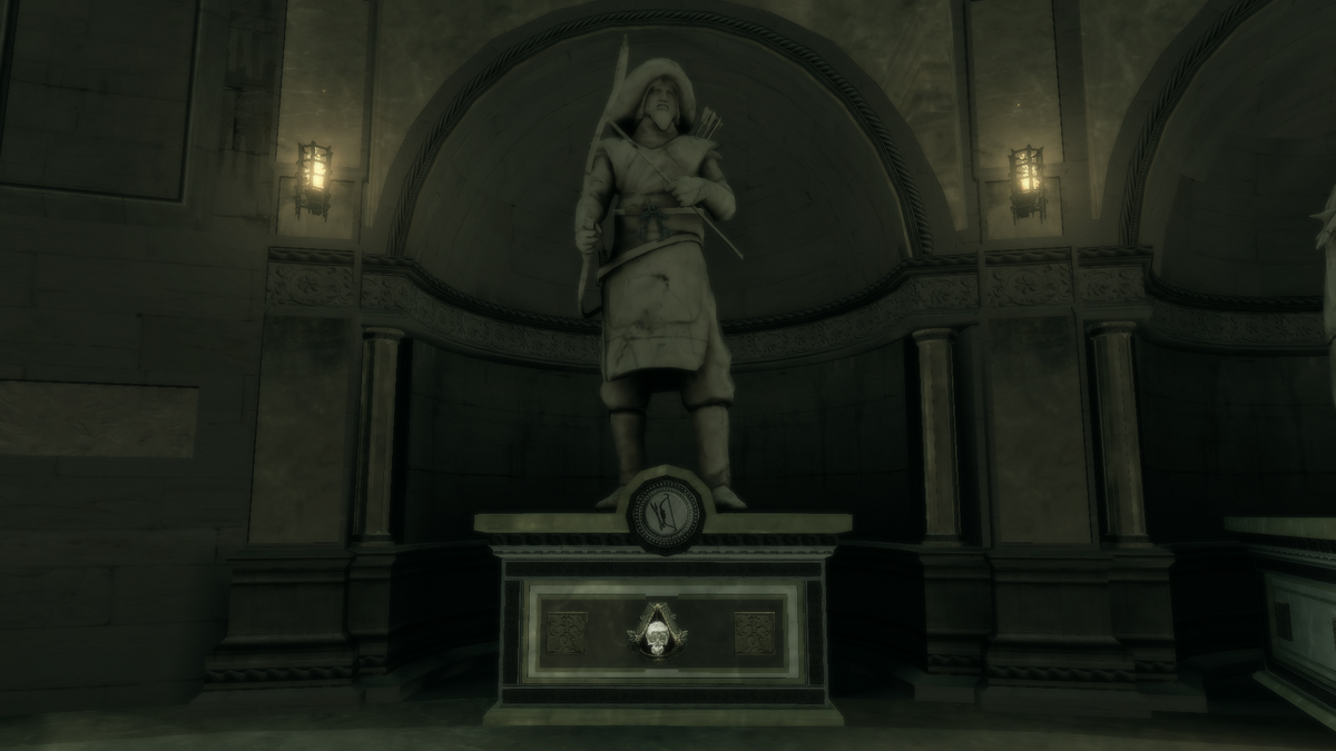 Wei Yu, whose appears in Assassin's Creed II as one of seven legendary  Assassins commemorated with a statue in the Sanctuary of the Villa  Auditore. Appears in the opening of the mobile