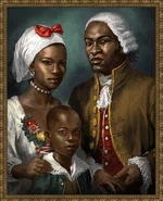 一幅描绘阿基里斯家庭的油画