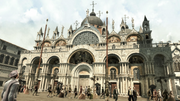 Pre-release screenshot of the Basilica, as seen from the Piazza di San Marco